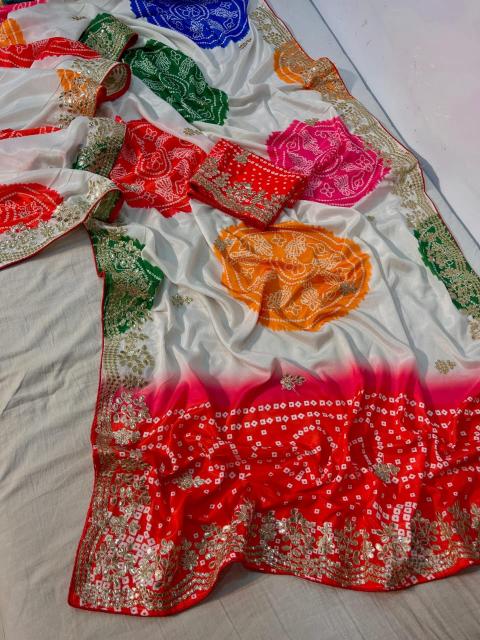 Vinayak chinon silk saree wholesale boutique clothing